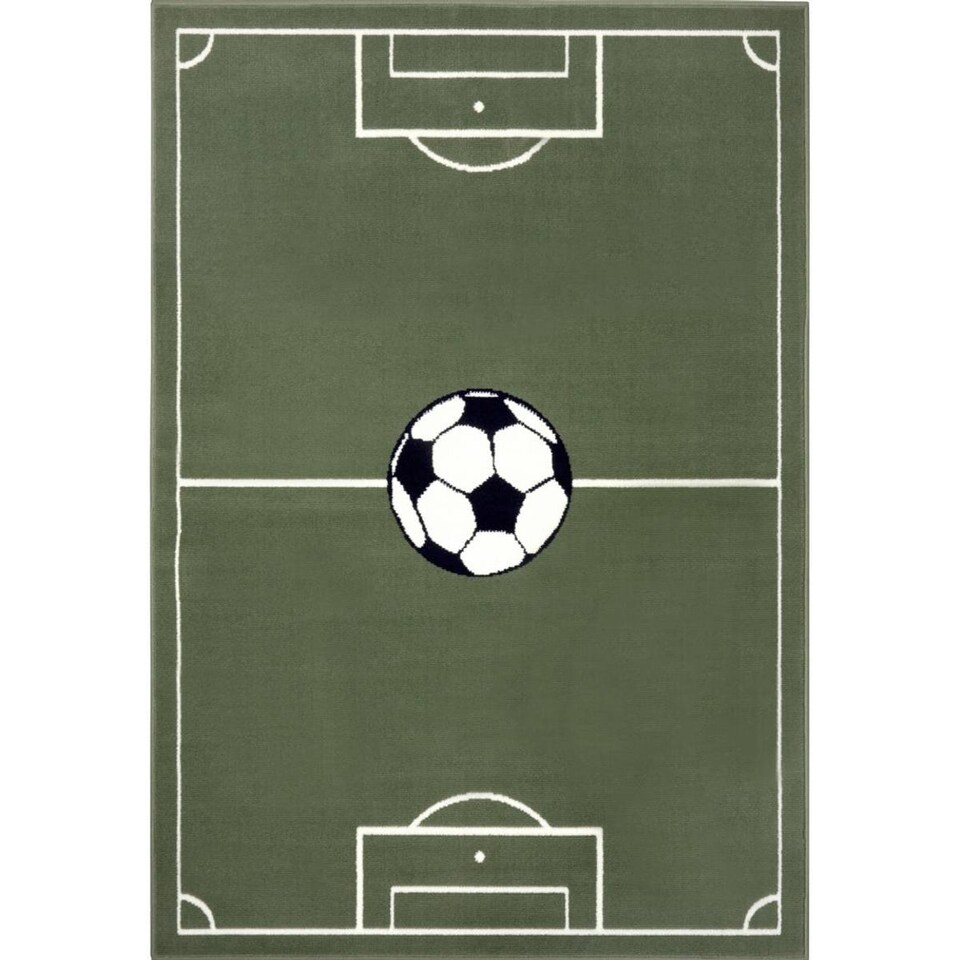 image 1 of The Rugs Short Pile Children Estadio Polypropylene Football Play Floor Rug Runner