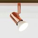 image 1 of ValueLights Polished Copper 6 Way Adjustable GU10 Ceiling Spotlight - Complete with 5w LED Bulbs 3000K Warm White
