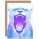 image 1 of Colourful Roar Lion Art Blank Just to Say Card