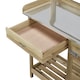 image 5 of Yaheetech Outdoor Garden Potting Bench with Cabinet Drawer Open Shelf-Light Brown | Green | Light Green | One Size | 1