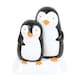 image 1 of Something Different Snuggle Season Resin Penguin Ornament - Black/White - One Size