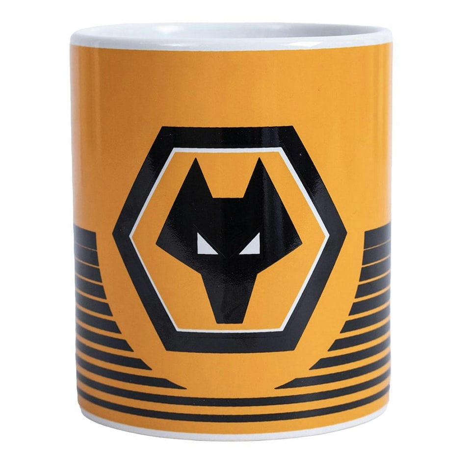 image 1 of Wolverhampton Wanderers FC Linear Ceramic Mug - Yellow/Black - One Size