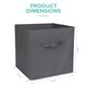 image 4 of Foldable Storage Cubes Set of 6 Grey