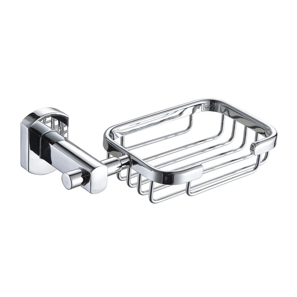 image 1 of Showerdrape Admiralty Chrome Stainless Steel Wall Mounted Soap Basket | Silver | 1