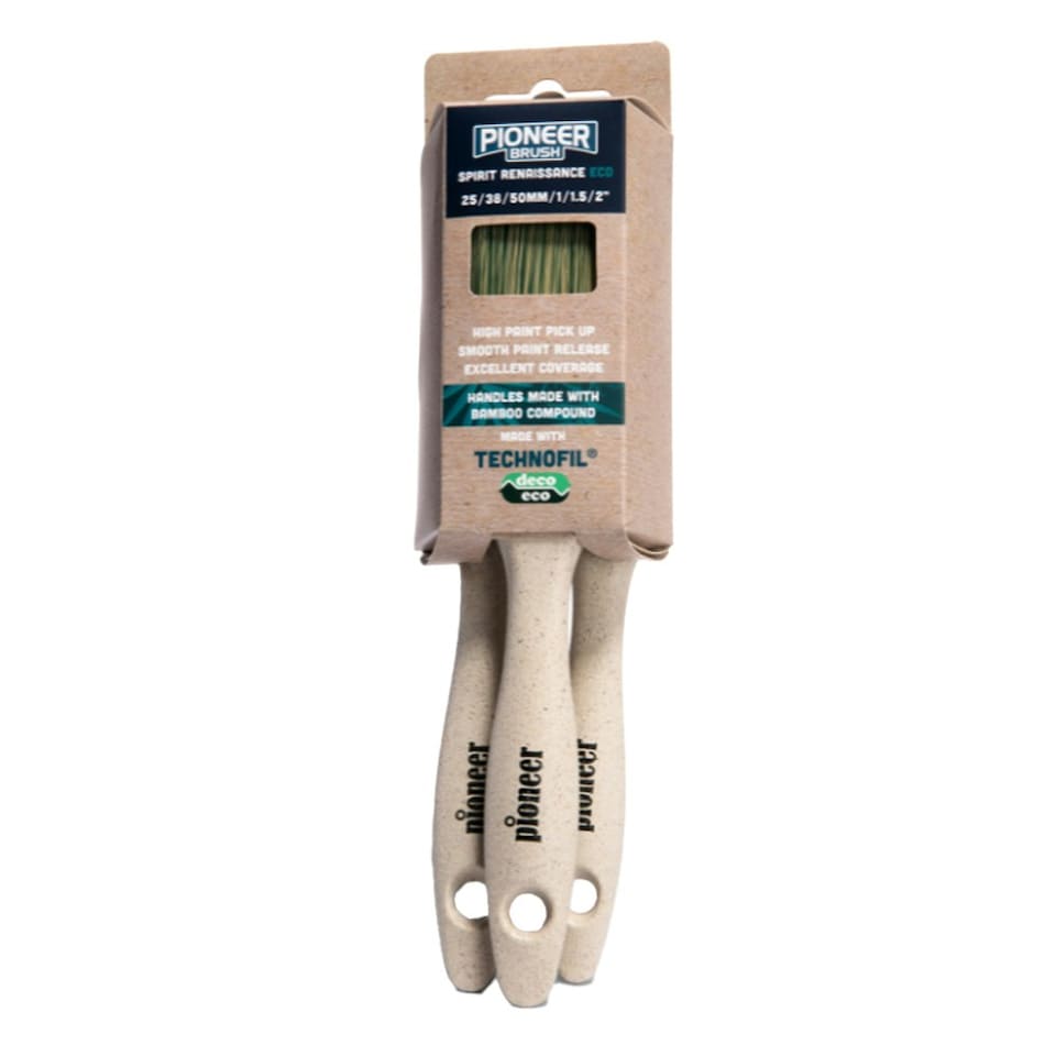 Pioneer Spirit Renaissance Eco Paint Brush Set 3pk (1 . 1.5 , 2 ) - One Colour - One Size