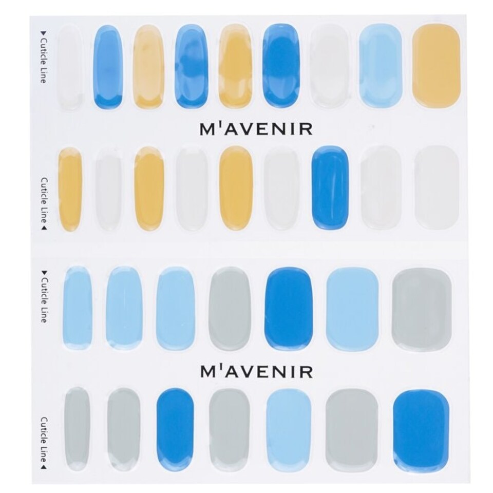 image 1 of Nail Sticker (assorted Colour) - # Pastel Beach Nail - 32pcs Multi
