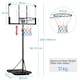 image 3 of Yaheetech Height-Adjustable Basketball Hoop Black/White