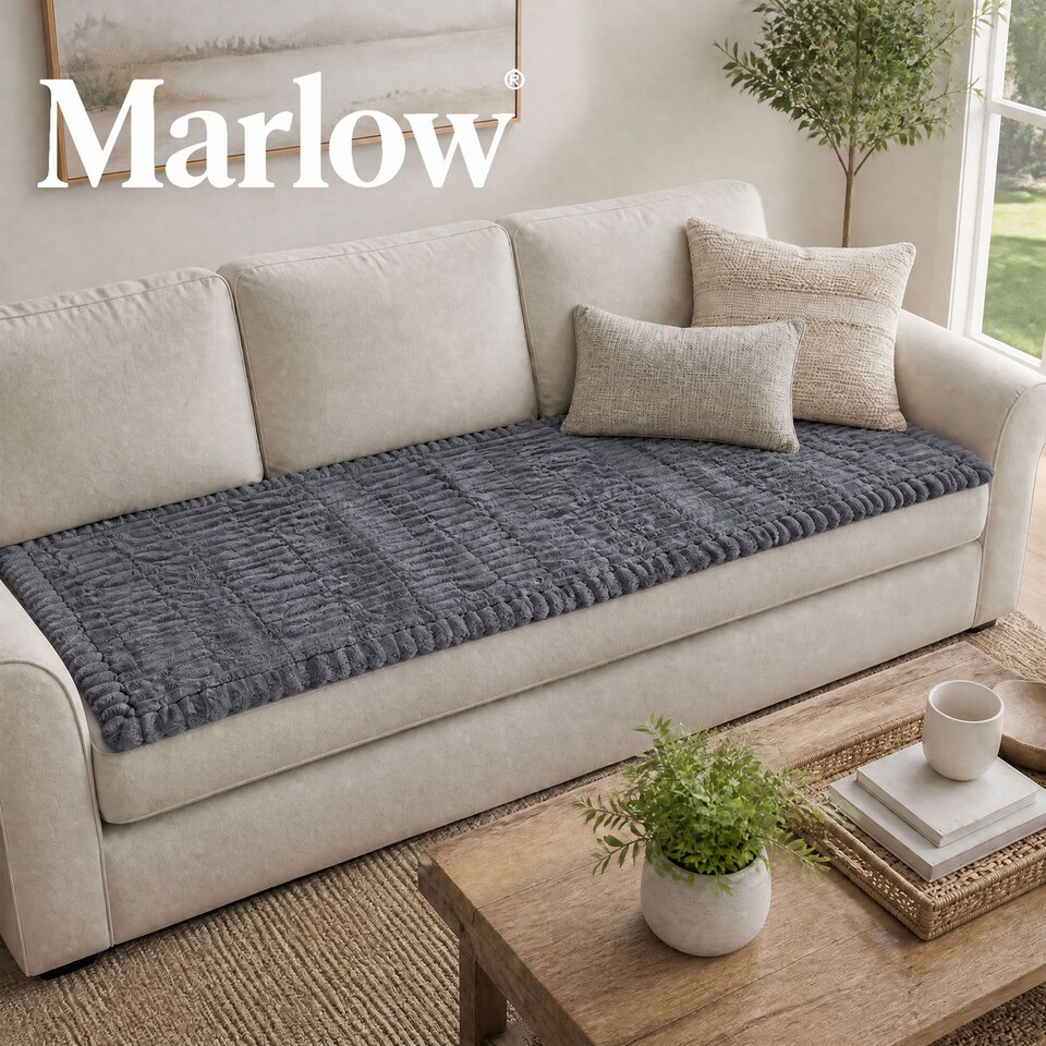 image 1 of Marlow Sofa Cover Corduroy Non Slip Machine Washable