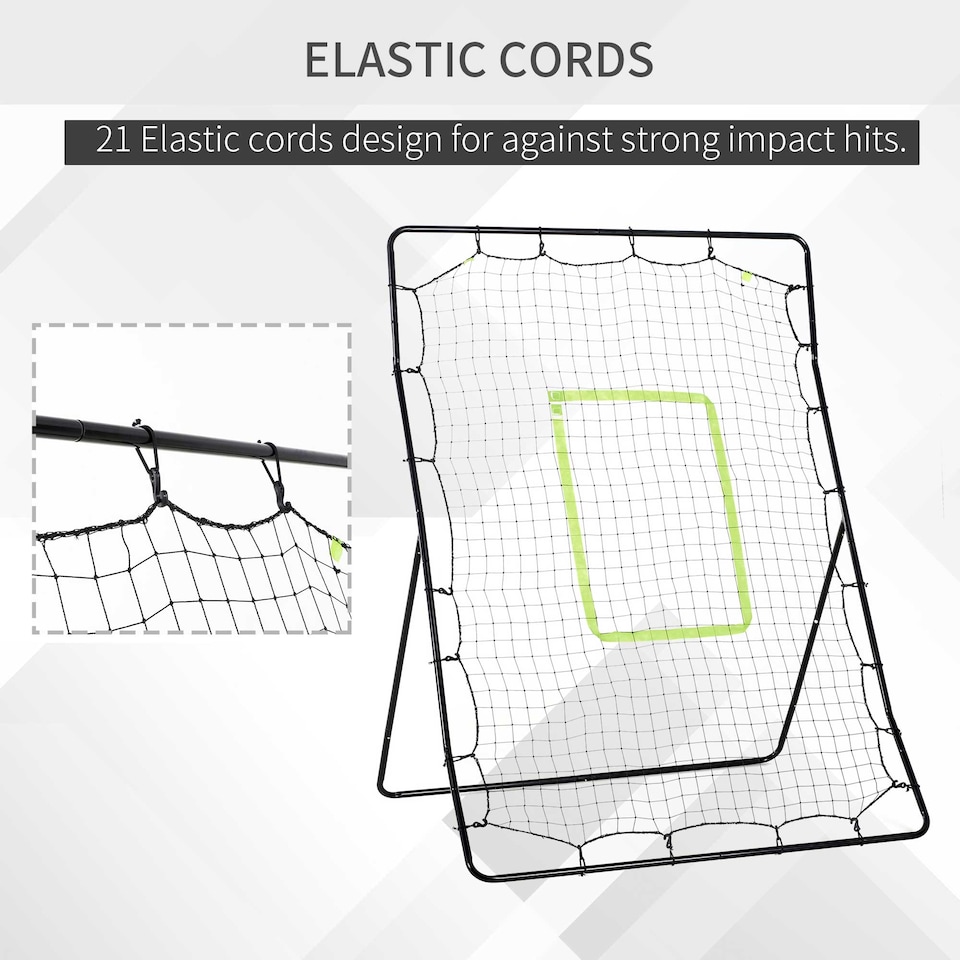 image 1 of HOMCOM Rebounder Net Kids Adults Baseball Softball Training Aid Goal Play