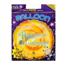 Star Happy Lightweight Retirement Foil Balloon - Yellow - One Size
