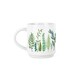 image 4 of Mum & Dad Stacking Mugs Set - Green Ferns Gifts for Grandparents Ceramic Cups Set of 2 with Metal Stand | White