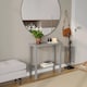 image 2 of URBNLIVING 2 Tier Wooden Console Table Narrow Hallway Storage Unit | Multi | Grey | 1