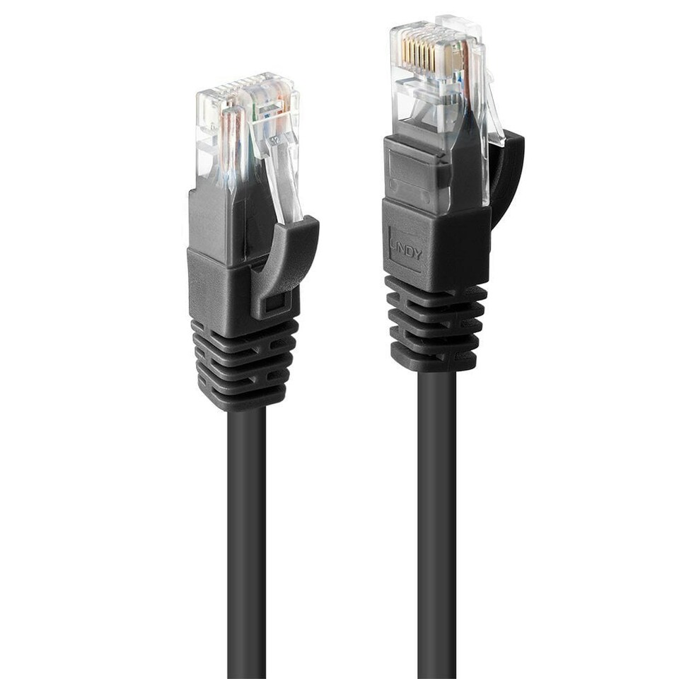 image 1 of 0.5m CAT6 U/UTP Snagless Gigabit Ethernet Cable, Black