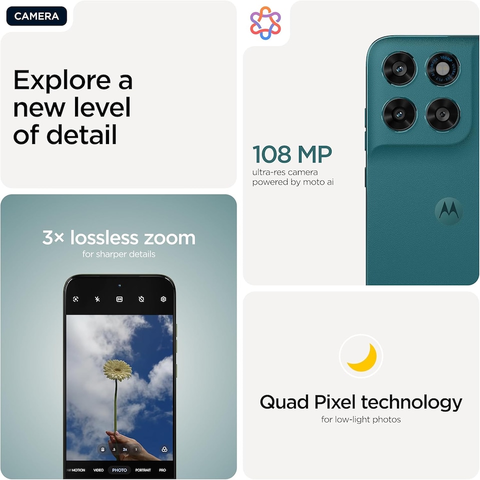 image 1 of Motorola Moto G77  XT2621-4  8GB / 256GB Phanton Shaded Spruce Green