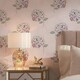 image 4 of Hydrangea Harmony Wallpaper in Soft Pink Multi