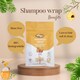 image 3 of Nilaqua No Rinse Shampoo Wrap the World's First Biodegradable Shampoo Cap Biodegradable Bamboo Waterless Hair Wash for Elderly Pleasant Fragrance Fresh Apple & Jasmine + Oatmilk & Honey 2pack
