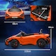 image 5 of AIYAPLAY McLaren 765LT Licensed Electric Car for Kids with Butterfly Doors, 12V Kids' Electric Ride on with Remote Control, Transport Wheels, LED Lights, MP3 Music, Horn, for 3-6 Years, Orange