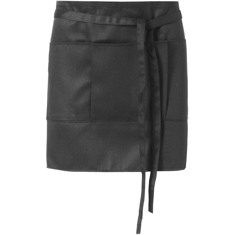 Bullet Lega Short Apron - Solid Black - 40 x 90 cm