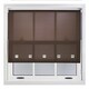 image 3 of FURNISHED Roller Blinds Daylight Square Eyelet Light Filtering Easy Fit Trimmable Window Shade | Brown | Mocha