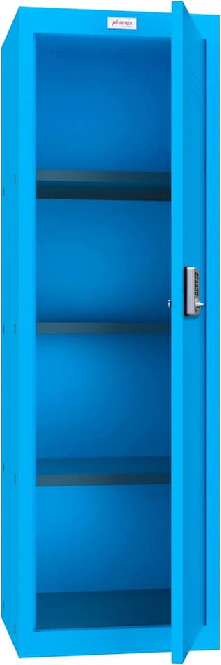 image 1 of Phoenix CL Series CL1244BBE Size 4 Cube Locker in Blue with Electronic Lock