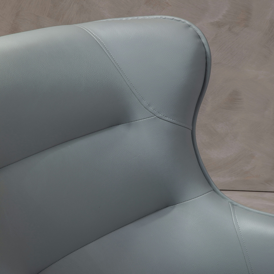 image 1 of Interiors by Premier Grey Armchair And Footstool Grey