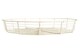 image 2 of Interiors By Premier Chic Cream Wire Bread Basket, Rustic Design Wire Bread Basket For Dining Table, Durable Round Wire Basket
