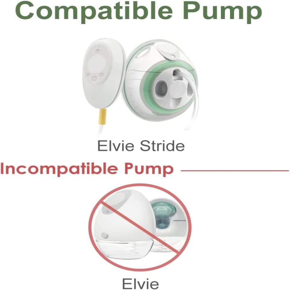 image 1 of Duckbill Valve Compatible with Elvie Stride Pump; 4pc/pk