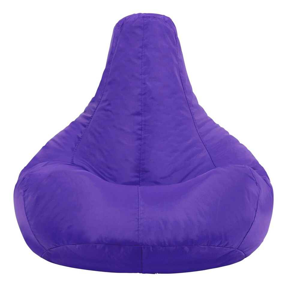 image 1 of icon Recliner Indoor Outdoor Bean Bag Purple Bean Bag Chair Purple | Purple