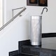 image 4 of Durable Modern Perforated Steel Umbrella Stand | 29 Litre Silver