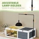 image 4 of PawHut Tortoise House, Wooden Tortoise Table w/ Lamp Holder - Grey