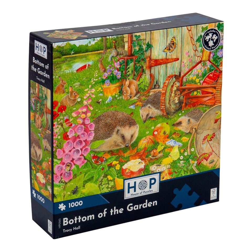 image 1 of Bottom Of The Garden 1000 Piece Jigsaw Puzzle