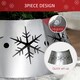 image 7 of HOMCOM Christmas Tree Base Cover with Hollow Snowflake Patterns Xmas Decoration