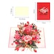 image 2 of Red Carnation Delight 3D Pop Up Greeting Card
