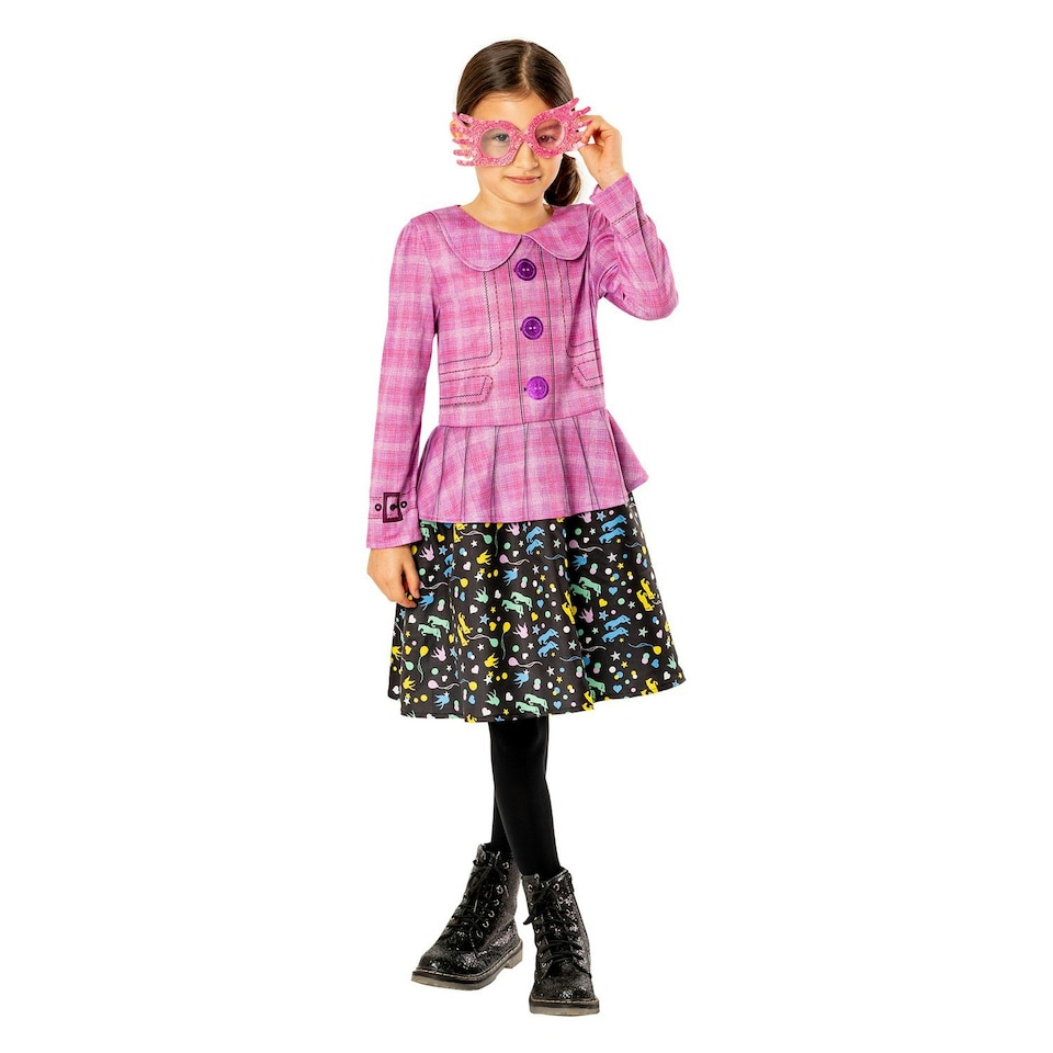 image 1 of Harry Potter Childrens/Kids Luna Lovegood Costume - Pink/Black - 13-14 Years 13
