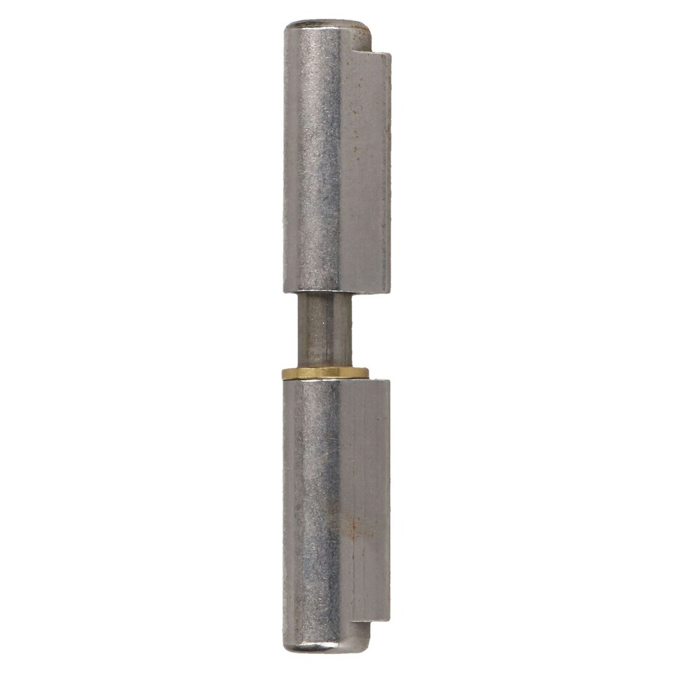 image 1 of Lift Off Bullet Hinge Weld On Brass Bush 16x100mm Heavy Duty Door Hatch 4PK Silver