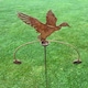 image 2 of Duck Flying Wind Rocker Double Bare Metal/Ready to Rust - Steel - W54 x H148.5 cm