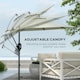 image 4 of Outsunny 3(m) Cantilever Parasol with Cross Base, Crank Handle, Tilt