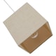 image 4 of Contemporary and Sleek Taupe Linen Fabric Small Square Lamp Shade 40w Maximum | Cream | 6"
