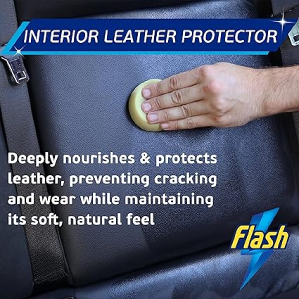image 1 of Flash Car Care Leather Protector Spray 2 x 500ml