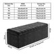 image 3 of Safar 180cm Wide Ottoman Storage box - Black Naples Ottoman Box with Storage