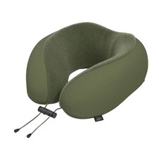 CabinZero Classic Travel Pillow, Memory Foam Neck Pillow for Airplane & Travel | Green | GEORGIAN KHAKI