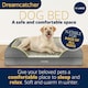 image 2 of Dreamcatcher Grey Extra Large Dog Bed Orthopaedic Memory Foam 71x58x16cm Grey | XL