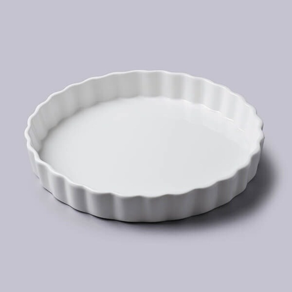 image 1 of W.M.Bartleet & Sons Round Fluted Flan Dish 27cm