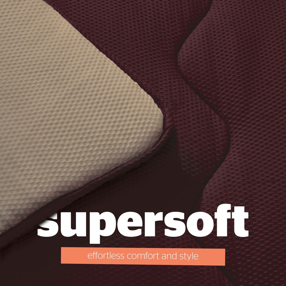 image 1 of Silentnight 10.5 Tog Seersucker Coverless Duvet and Pillowcase Set N/A | Berry/Natural | Double
