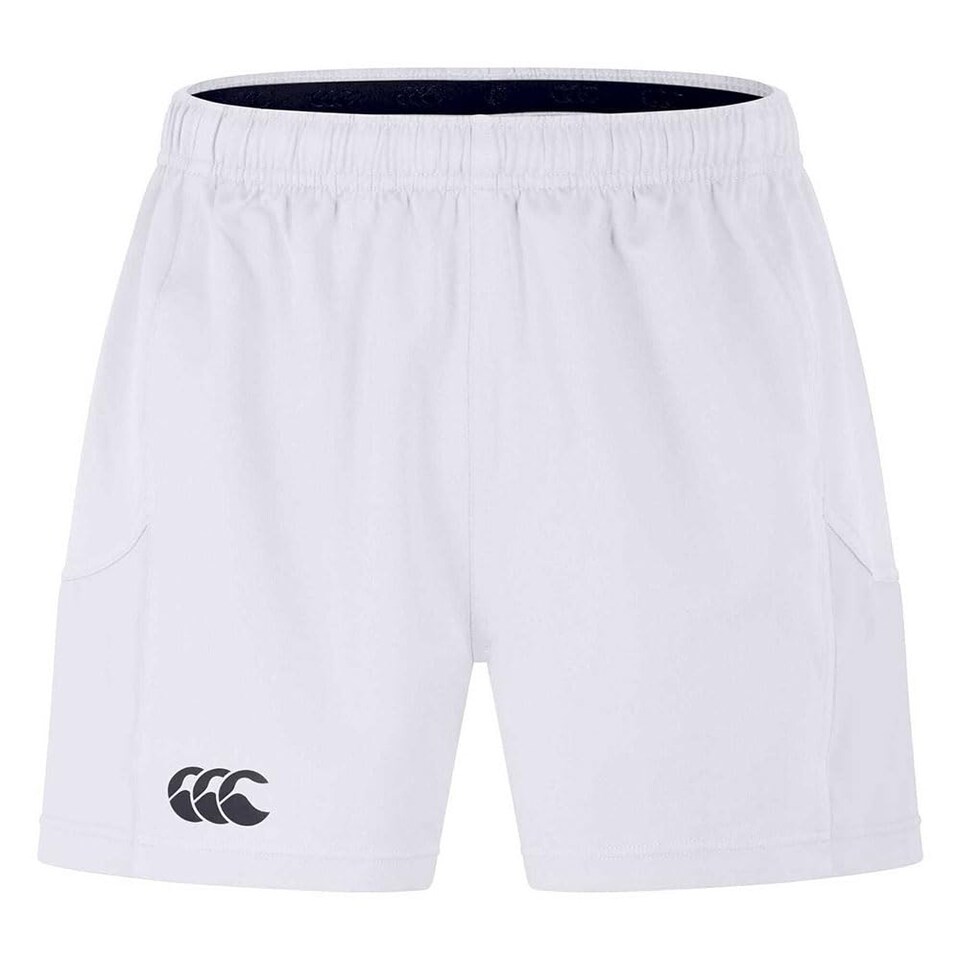 image 1 of Canterbury Men's Professional 2.0 Shorts | Rugby Shorts | Ccc Logo Gym Shorts, White, M