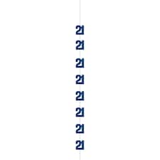 6 GLITTER BLUE 21 HANG DECOR 5FT -  UNIQUE