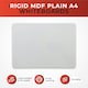 image 2 of Pack of 6 Rigid MDF Plain A4 Whiteboards