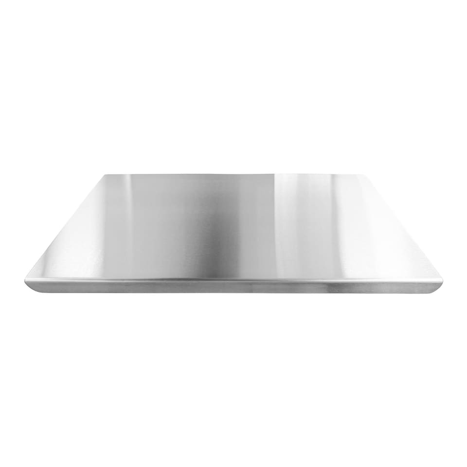 image 1 of Argon Tableware Counter Edge Chopping Board - 60 x 40cm - Stainless Steel Non-Slip Kitchen Worktop Saver Food Cutting Protector | Silver | Silver | 1