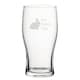 image 1 of Personalised Best Rabbit Mum Engraved Novelty Tulip Pint Glass