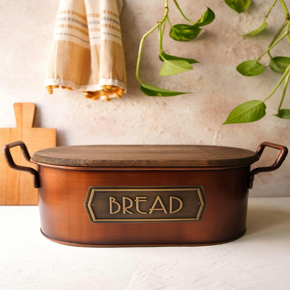 image 1 of Copper Bread Bin